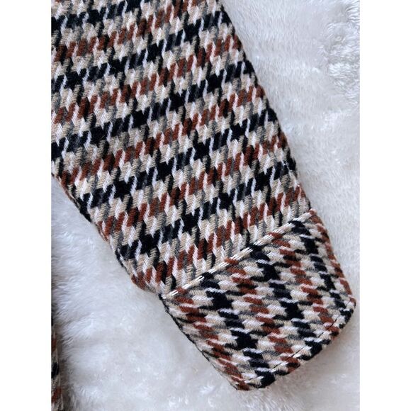 NWOT C by One by Chapter One Sportswear Women’s Houndstooth Shacket - Picture 4 of 10
